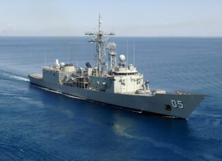 INAUGURAL MARITIME EXERCISE PACIFIC VANGUARD CONCLUDES OFF COAST OF GUAM HMAS Melbourne 3