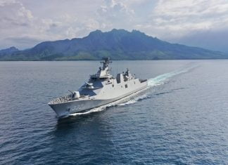 Damen completes combat systems installation and trials on second Indonesian guided missile frigate Indonesia Damen SIGMA 10514 frigates Gusti Ngurah Rai
