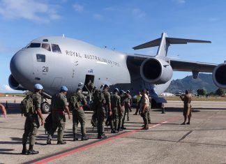 Australian Defence Force Supports Fijian mission In the Middle East RAAf C17 fiji peacekeepers iraq 200302adf8523413 05