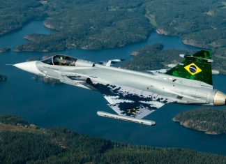 Saab starts production of first Gripen F for Brazil Saab Brazil Gripen E sm