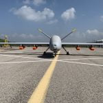 Elbit introduces Hermes 900 unmanned Search and Rescue capability to SE Asia Elbit HERMES 900 maritime SaR with 4 life rafts sm
