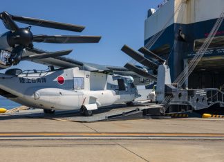 Video: Japan’s first MV-22B Osprey tiltrotors arrive on home soil JGSDF MV 22 Osprey USMC Photo DVIDS 6202346