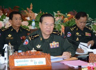DEFENSE & SECURITY 2013 His Excellency General Moeng Samphan Secretary of State of the Ministry of National Defense and Chairman of the Ministry of Disaster Relief Committee National Defense jpg