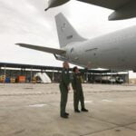 Elbit Systems to supply an additional J- MUSIC™ DIRCM (Direct Infrared Countermeasures) Pilots from Multinational Multi Role Tanker Transport Fleet checking out on of the Elbit Systems J MUSIC DIRCM turret credit NSPA scaled