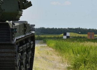 JOINT BASE MCGUIRE-DIX-LAKEHURST and Ground Vehicle Systems Center (GVSC) perform a live-fire test of a Robotic Combat Vehicle-Medium (RCV-M) image001 1