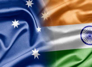 STRENGTHENING OUR TECHNOLOGY PARTNERSHIP WITH INDIA Australian and Indian flags