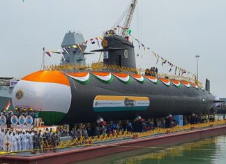 Launching of the Vagsheer, the sixth Indian Kalvari-class submarine with Scorpene® design, entirely made in India Launching of Vagsheer ©Naval Group scaled