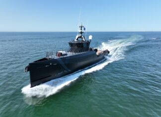 Damen Shipyards wins tender to supply high performance support vessel for Royal Navy’s NavyX innovation team Damen FCS 4008 XV Patrick Blackett