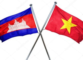 DEPUTY PRIME MINISTER TO VISIT CAMBODIA AND VIETNAM depositphotos 112115684 stock photo cambodia flag with vietnam flag