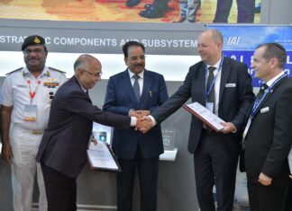 IAI & Bharat Electronics Limited to form Joint Venture for India’s Defence Forces Signing ceremony 1 scaled