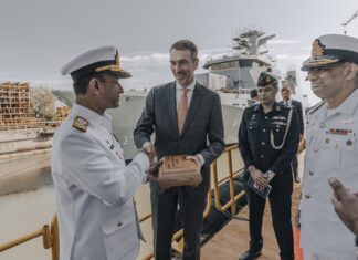 Pakistan Navy Offshore Patrol Vessel launched at Damen Shipyards Galati Pakistan Navy Offshore Patrol Vessel launched at Damen Shipyards Galati 2