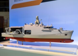 Third mine countermeasure vessel launched for Belgium MCM Netherlands Vlissingen