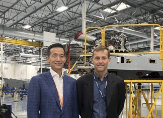 Hanwha Aerospace and GA-ASI Partner for Unmanned Aircraft Systems Dong Kwan Kim Vice Chairman of Hanwha left visited GA ASI headquarters in San Diego USA and met with Linden Blue Vice Chairman of GA ASI scaled