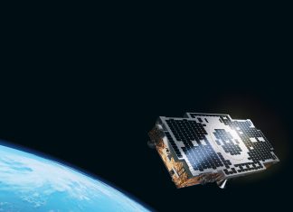 Hanwha Systems and BAE Systems Sign MOU Photo Image of a small SAR satellite developed by Hanwha Systems