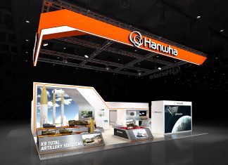 Hanwha Showcases Future-Ready Defence Solutions at DSEI 2025 Photo A bird’s eye view of the Hanwha booth at DSEI 2025