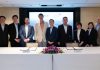 DSTA Partners with Epirus to Advance Counter-UAS Capabilities (4th to 7th from left) Epirus CEO Andy Lowery, DSTA Chief Executive Ng Chad Son, Deputy Chief Executive (Operations) Roy Chan and Director Advanced Systems Ng Hwee Ping